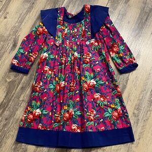 Vintage Wee Clancy Katerina Vict Bloss Pink Cotton USA Made Girls Dress